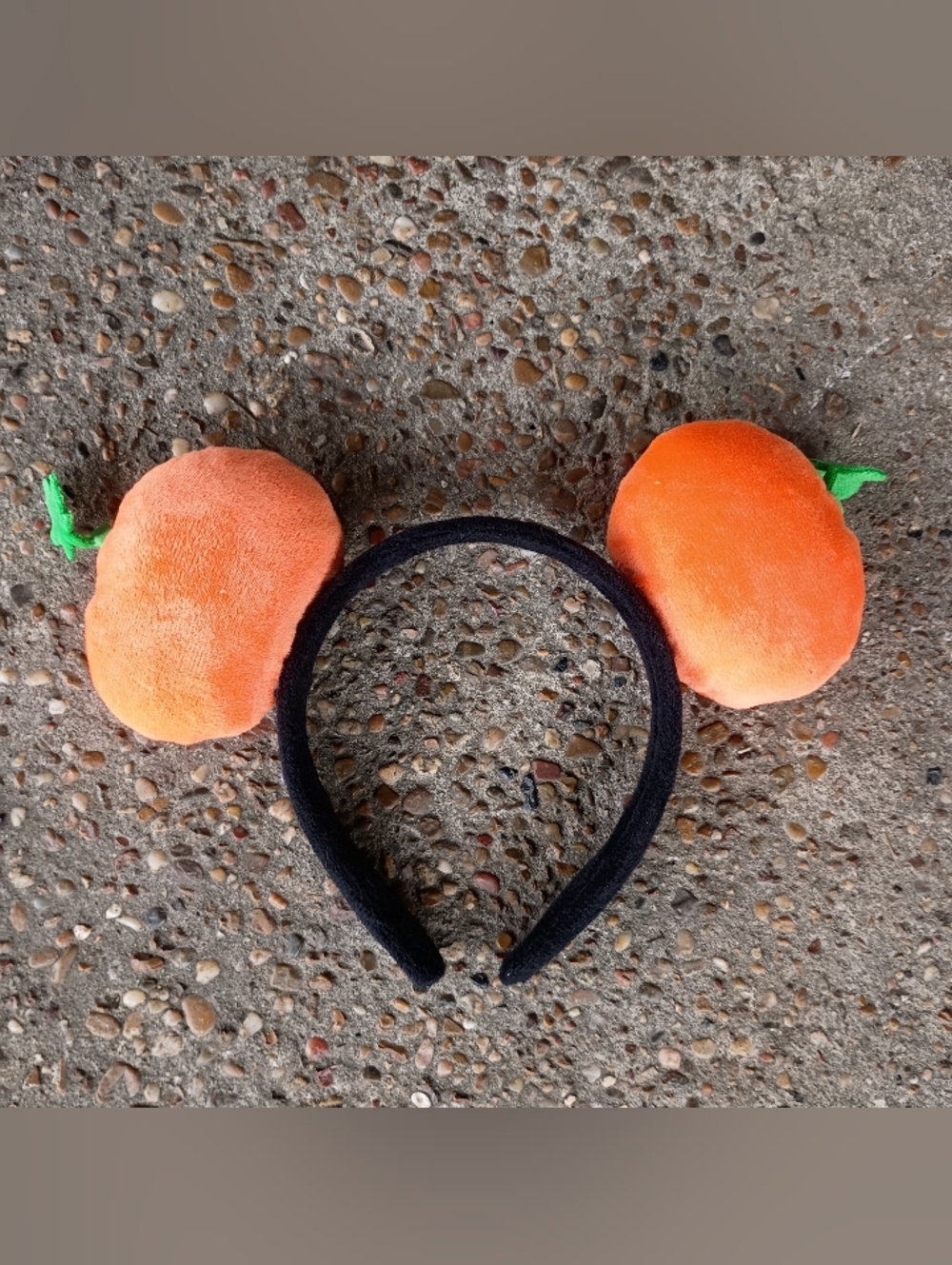 2/$10 Adult Halloween Pumpkin Headband - Orange Jack-O'-Lantern - Picture 2 of 4